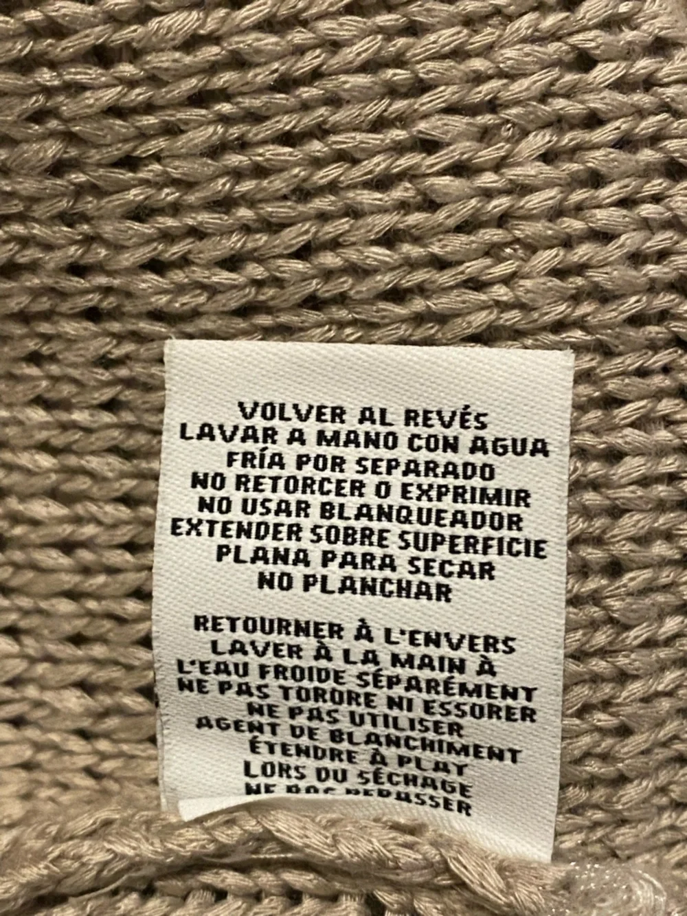 Ruby Rd. Taupe Knit Ruffle-Trim Open Cardigan - Picture 7 of 7